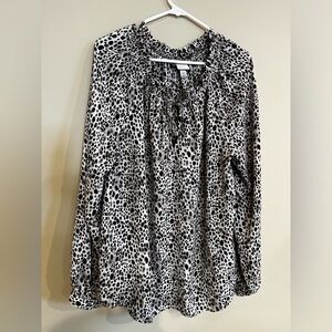 Leopard Print Dress Shirt